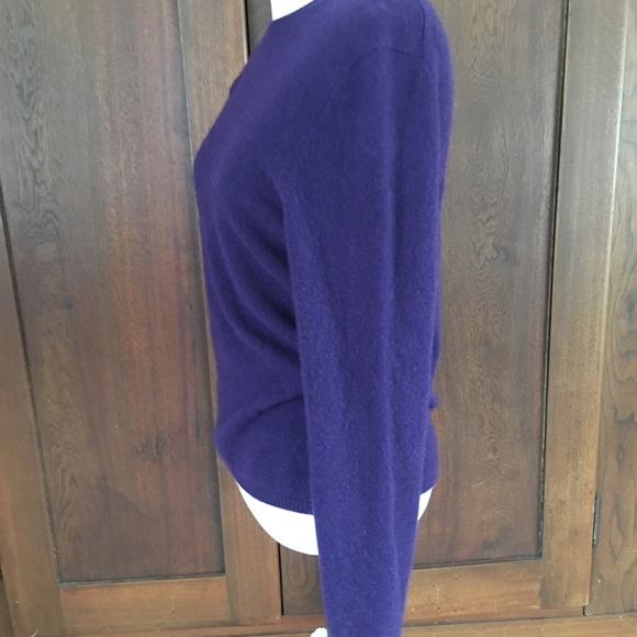 Sweater CASHMERE Purple Prive Medium ... - Picture 4 of 5